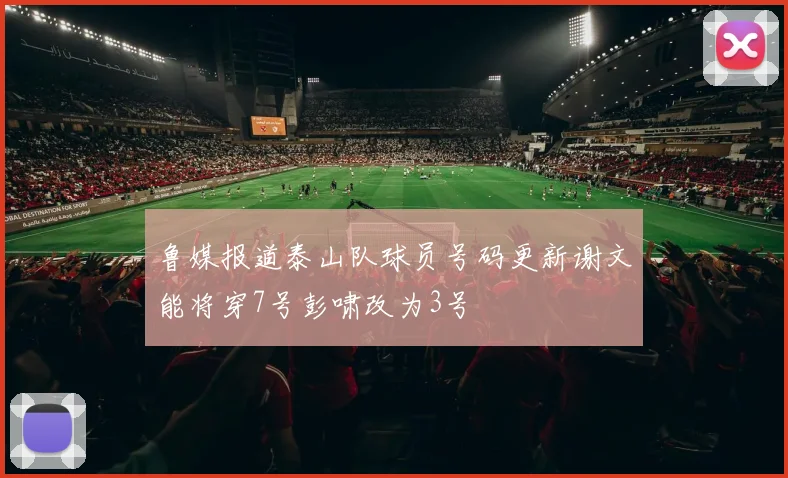 鲁媒报道泰山队球员号码更新谢文能将穿7号彭啸改为3号